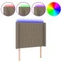 Cabecero con LED de tela gris taupe 93x16x118/128 cm de vidaXL, Cabeceros y pies de cama - Ref: Foro24-3124272, Precio: 79,87...