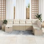 Conjunto de sofá de jardín 8 pcs Beige ratán sintético en Sofás de exterior | Comprar online en Foru.es