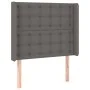 Kopfteil mit LED-grauem Kunstleder 93x16x118/128cm von vidaXL, Kopf- und Fußteile - Ref: Foro24-3124130, Preis: 93,25 €, Raba...