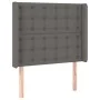 Kopfteil mit LED-grauem Kunstleder 103x16x118/128cm von vidaXL, Kopf- und Fußteile - Ref: Foro24-3124136, Preis: 87,50 €, Rab...