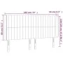 Dunkelgraues Stoffkopfteil mit LED 183x16x118/128 cm von vidaXL, Kopf- und Fußteile - Ref: Foro24-3124301, Preis: 133,69 €, R...