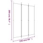 Biombo divisor de 3 paneles de tela gris antracita 150x200 cm de vidaXL, Divisores de ambientes - Ref: Foro24-350180, Precio:...