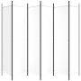 Biombo divisor de 6 paneles de tela blanco 300x200 cm de vidaXL, Divisores de ambientes - Ref: Foro24-350190, Precio: 45,35 €...