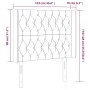 Cabecero con LED de tela negro 103x16x118/128 cm de vidaXL, Cabeceros y pies de cama - Ref: Foro24-3124376, Precio: 96,93 €, ...