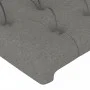 Dark gray fabric headboard with LED 83x16x118/128 cm by vidaXL, Headboards and footboards - Ref: Foro24-3124359, Price: 90,34...