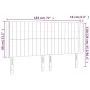 Taupe gray fabric headboard with LED 183x16x118/128 cm by vidaXL, Headboards and footboards - Ref: Foro24-3124304, Price: 127...