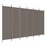 Biombo divisor de 6 paneles de tela gris antracita 300x200 cm de vidaXL, Divisores de ambientes - Ref: Foro24-350192, Precio:...