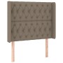 Cabecero con LED de tela gris taupe 93x16x118/128 cm de vidaXL, Cabeceros y pies de cama - Ref: Foro24-3124370, Precio: 104,3...