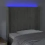 Light gray velvet headboard with LED 103x16x118/128 cm by vidaXL, Headboards and footboards - Ref: Foro24-3124328, Price: 89,...
