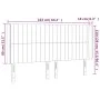 Light gray velvet headboard with LED 163x16x118/128 cm by vidaXL, Headboards and footboards - Ref: Foro24-3124340, Price: 135...