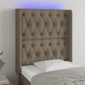 Cabecero con LED de tela gris taupe 83x16x118/128 cm de vidaXL, Cabeceros y pies de cama - Ref: Foro24-3124362, Precio: 96,87...