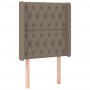Cabecero con LED de tela gris taupe 83x16x118/128 cm de vidaXL, Cabeceros y pies de cama - Ref: Foro24-3124362, Precio: 96,87...