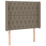 Cabecero con LED de tela gris taupe 103x16x118/128 cm de vidaXL, Cabeceros y pies de cama - Ref: Foro24-3124378, Precio: 106,...