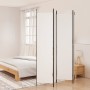 Biombo divisor de 4 paneles de tela blanco 200x220 cm de vidaXL, Divisores de ambientes - Ref: Foro24-350198, Precio: 41,67 €...