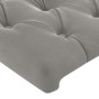 Cabecero con LED de terciopelo gris claro 147x16x118/128 cm de vidaXL, Cabeceros y pies de cama - Ref: Foro24-3124432, Precio...