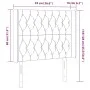 Kopfteil aus schwarzem Samt mit LED 93x16x118/128 cm von vidaXL, Kopf- und Fußteile - Ref: Foro24-3124422, Preis: 107,87 €, R...