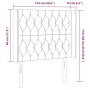 Cabecero con LED de tela azul 103x16x118/128 cm de vidaXL, Cabeceros y pies de cama - Ref: Foro24-3124380, Precio: 94,34 €, D...