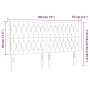 Cabecero con LED de tela gris taupe 183x16x118/128 cm de vidaXL, Cabeceros y pies de cama - Ref: Foro24-3124402, Precio: 181,...