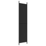 Biombo divisor de 3 paneles de tela negro 150x220 cm de vidaXL, Divisores de ambientes - Ref: Foro24-350197, Precio: 35,78 €,...