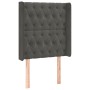 Cabecero con LED de terciopelo gris oscuro 83x16x118/128 cm de vidaXL, Cabeceros y pies de cama - Ref: Foro24-3124415, Precio...