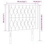 Cabecero con LED de terciopelo azul oscuro 93x16x118/128 cm de vidaXL, Cabeceros y pies de cama - Ref: Foro24-3124424, Precio...