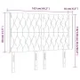 Cream fabric headboard with LED 163x16x118/128 cm by vidaXL, Headboards and footboards - Ref: Foro24-3124395, Price: 169,09 €...