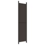 Biombo divisor de 5 paneles de tela marrón 250x220 cm de vidaXL, Divisores de ambientes - Ref: Foro24-350203, Precio: 43,84 €...