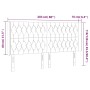 Cabecero con LED de terciopelo gris claro 203x16x118/128 cm de vidaXL, Cabeceros y pies de cama - Ref: Foro24-3124450, Precio...