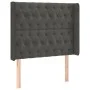 Dark gray velvet headboard with LED 93x16x118/128 cm by vidaXL, Headboards and footboards - Ref: Foro24-3124421, Price: 85,18...