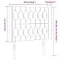 Dark gray velvet headboard with LED 93x16x118/128 cm by vidaXL, Headboards and footboards - Ref: Foro24-3124421, Price: 85,18...