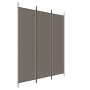 Biombo divisor de 3 paneles de tela gris antracita 150x220 cm de vidaXL, Divisores de ambientes - Ref: Foro24-350196, Precio:...