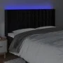 Kopfteil aus schwarzem Samt mit LED 203x16x118/128 cm von vidaXL, Kopf- und Fußteile - Ref: Foro24-3124550, Preis: 134,65 €, ...