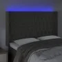 Dark gray velvet headboard with LED 147x16x118/128 cm by vidaXL, Headboards and footboards - Ref: Foro24-3124433, Price: 150,...