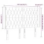 Dunkelgraues Samtkopfteil mit LED 147x16x118/128 cm von vidaXL, Kopf- und Fußteile - Ref: Foro24-3124433, Preis: 150,08 €, Ra...