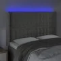Light gray velvet headboard with LED 147x16x118/128 cm by vidaXL, Headboards and footboards - Ref: Foro24-3124530, Price: 152...