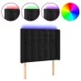 Black velvet headboard with LED 93x16x118/128 cm by vidaXL, Headboards and footboards - Ref: Foro24-3124520, Price: 97,19 €, ...