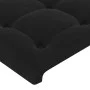 Black velvet headboard with LED 93x16x118/128 cm by vidaXL, Headboards and footboards - Ref: Foro24-3124520, Price: 97,19 €, ...