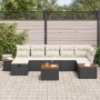 Conjunto de sofá de jardín 8 pcs Negro ratán sintético en Sofás de exterior | Comprar online en Foru.es