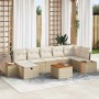 Conjunto de sofá de jardín 8 pcs Beige ratán sintético en Sofás de exterior | Comprar online en Foru.es
