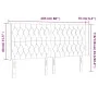 Dunkelgrünes Samtkopfteil mit LED 203x16x118/128 cm von vidaXL, Kopf- und Fußteile - Ref: Foro24-3124453, Preis: 185,66 €, Ra...