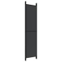 Biombo divisor de 5 paneles de tela negro 250x220 cm de vidaXL, Divisores de ambientes - Ref: Foro24-350205, Precio: 46,26 €,...