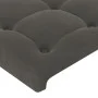 Dunkelgraues Samtkopfteil mit LED 183x16x118/128 cm von vidaXL, Kopf- und Fußteile - Ref: Foro24-3124543, Preis: 123,90 €, Ra...
