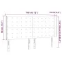 Dunkelgraues Samtkopfteil mit LED 183x16x118/128 cm von vidaXL, Kopf- und Fußteile - Ref: Foro24-3124543, Preis: 123,90 €, Ra...