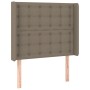 Cabecero con LED de tela gris taupe 93x16x118/128 cm de vidaXL, Cabeceros y pies de cama - Ref: Foro24-3124468, Precio: 97,43...