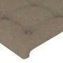 Kopfteil mit LED aus taupegrauem Stoff 93x16x118/128 cm von vidaXL, Kopf- und Fußteile - Ref: Foro24-3124468, Preis: 98,03 €,...