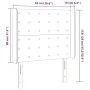 Kopfteil mit LED aus taupegrauem Stoff 93x16x118/128 cm von vidaXL, Kopf- und Fußteile - Ref: Foro24-3124468, Preis: 98,03 €,...