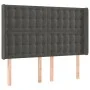 Dark gray velvet headboard with LED 147x16x118/128 cm by vidaXL, Headboards and footboards - Ref: Foro24-3124531, Price: 133,...