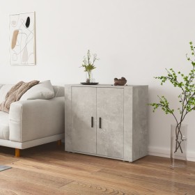 Aparador de madera contrachapada gris hormigón 80x33x70 cm de vidaXL, Aparadores - Ref: Foro24-816564, Precio: 87,85 €, Descu...
