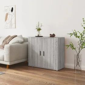 Aparador de madera contrachapada gris Sonoma 80x33x70 cm de vidaXL, Aparadores - Ref: Foro24-816566, Precio: 91,38 €, Descuen...