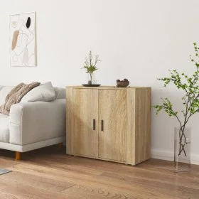 Aparador madera contrachapada color roble Sonoma 80x33x70 cm de vidaXL, Aparadores - Ref: Foro24-816563, Precio: 82,34 €, Des...